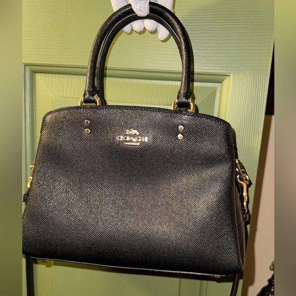 New Black Leather Coach Purse